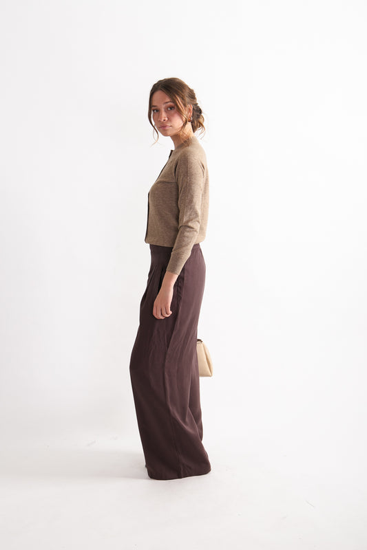 Chaleco Cashmere Leticia Taupe