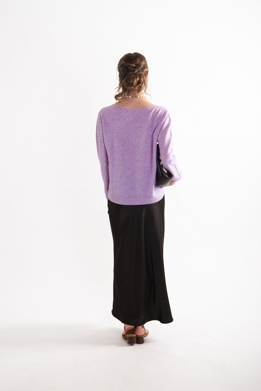 Sweater en V Lana Gala Lila