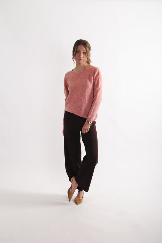 Sweater 100% Lana Paula Rosado