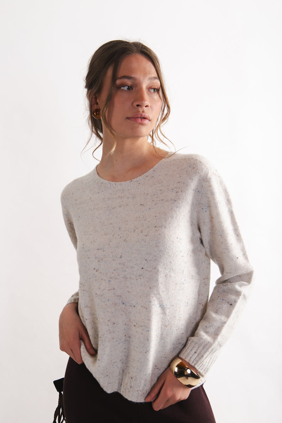 Sweater 100% Lana Paula Off White
