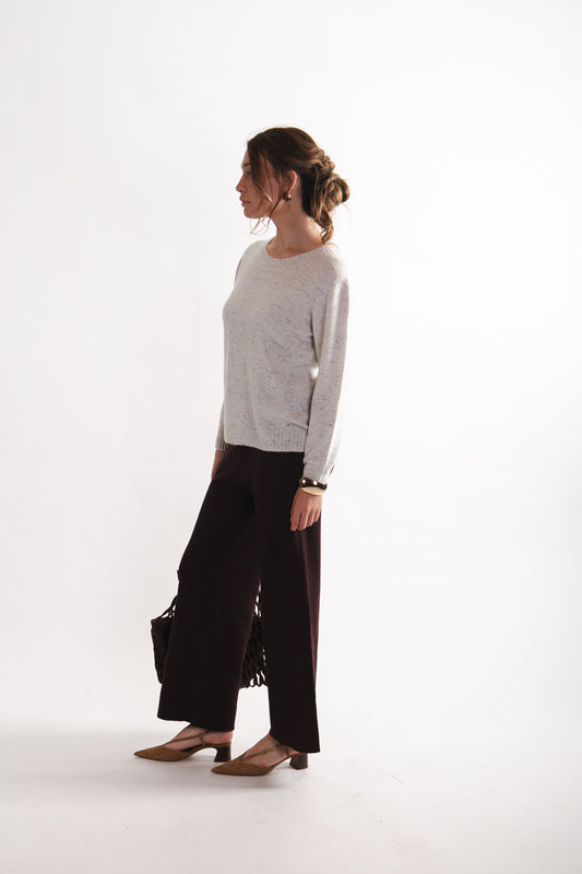 Sweater 100% Lana Paula Off White