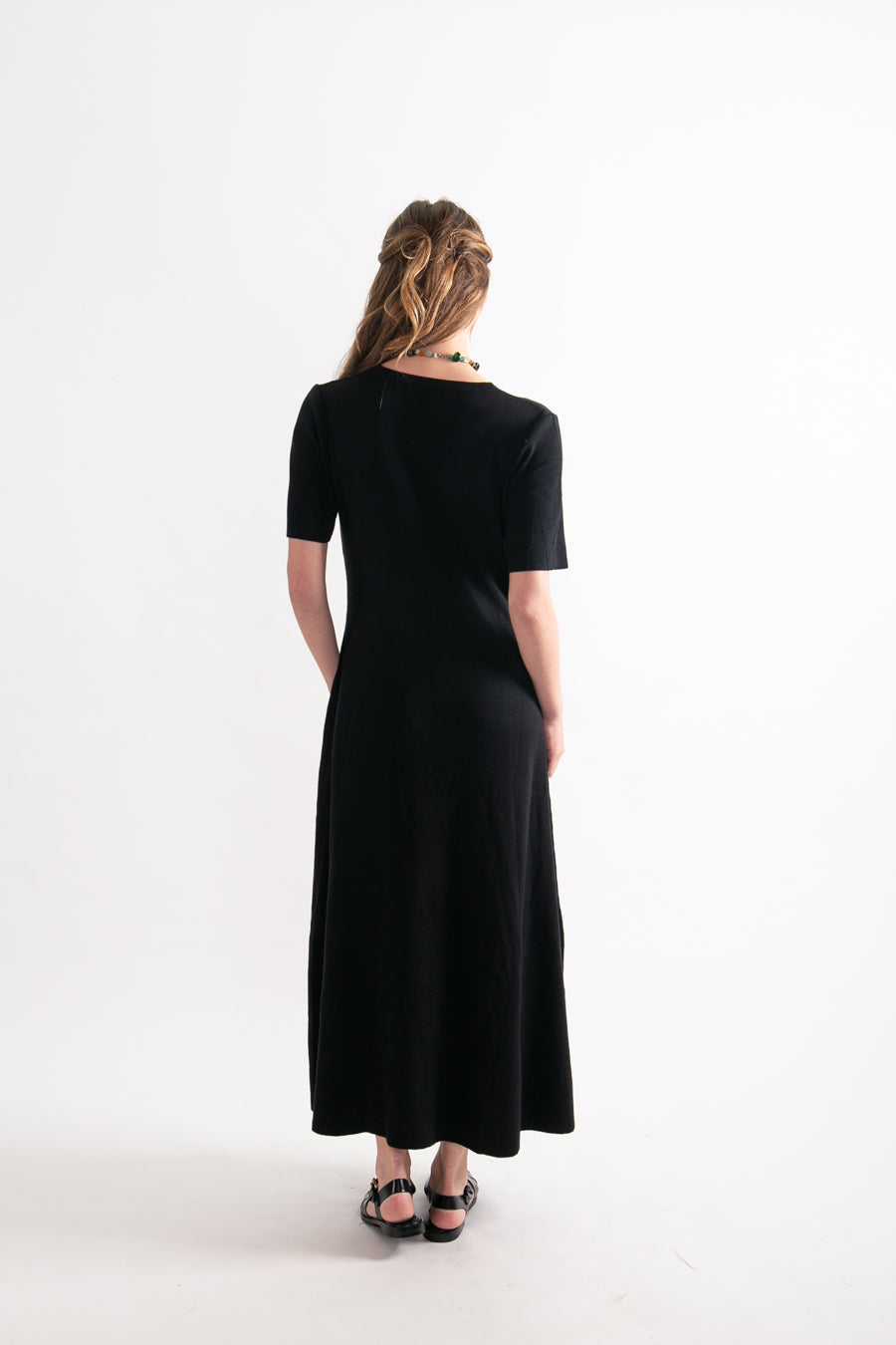 Vestido largo Viscosa Marisa Negro