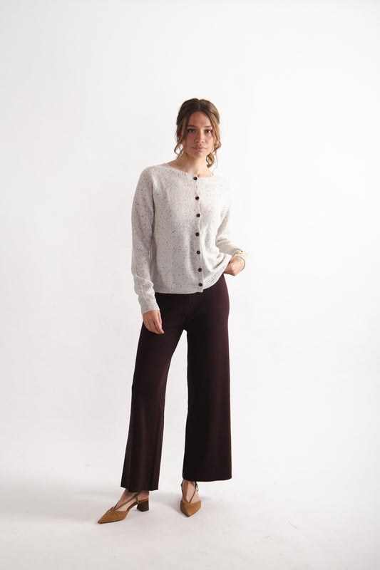 Chaleco 100% Lana Rebeca Off White