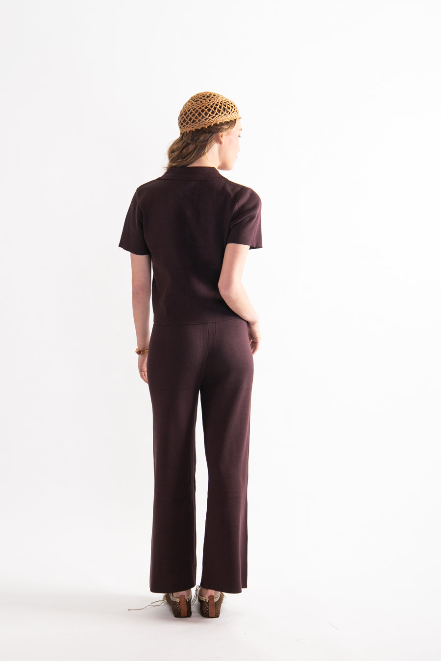 Pantalón Viscosa Debora Café Moro