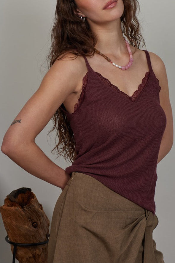 Top 100% Viscosa Nina Burdeo