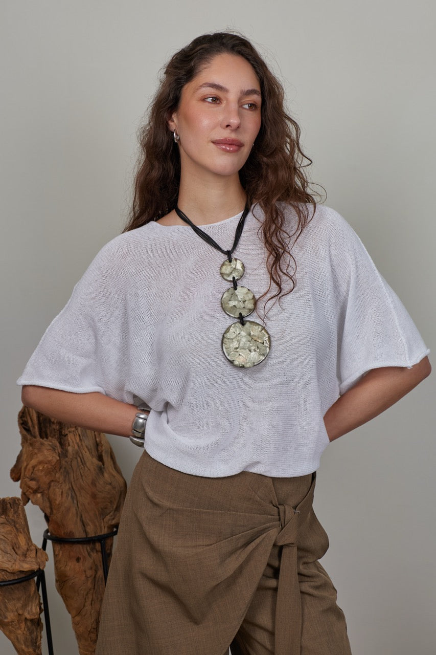 Top Algodón Ada Blanco