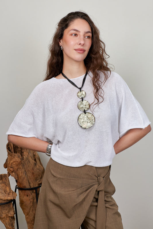 Top Algodón Ada Blanco