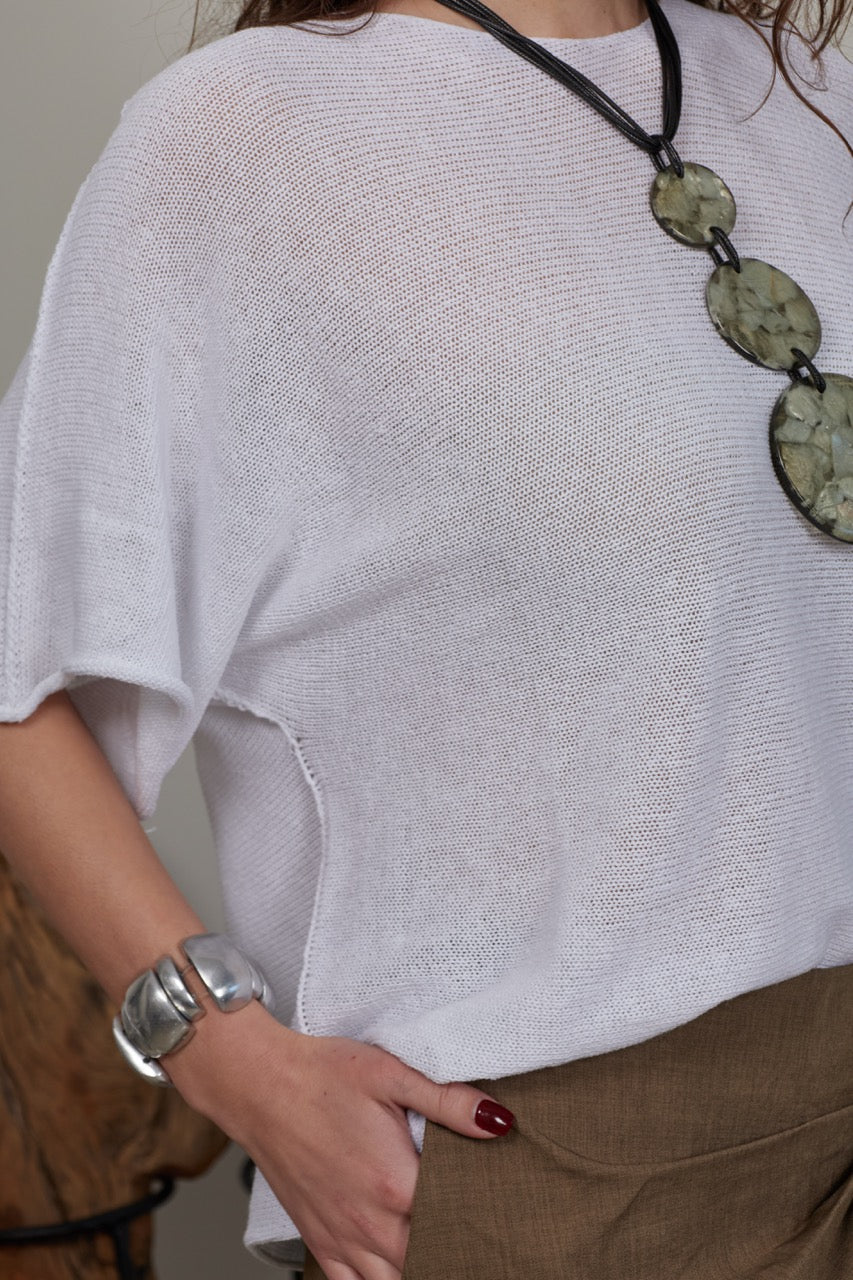 Top Algodón Ada Blanco