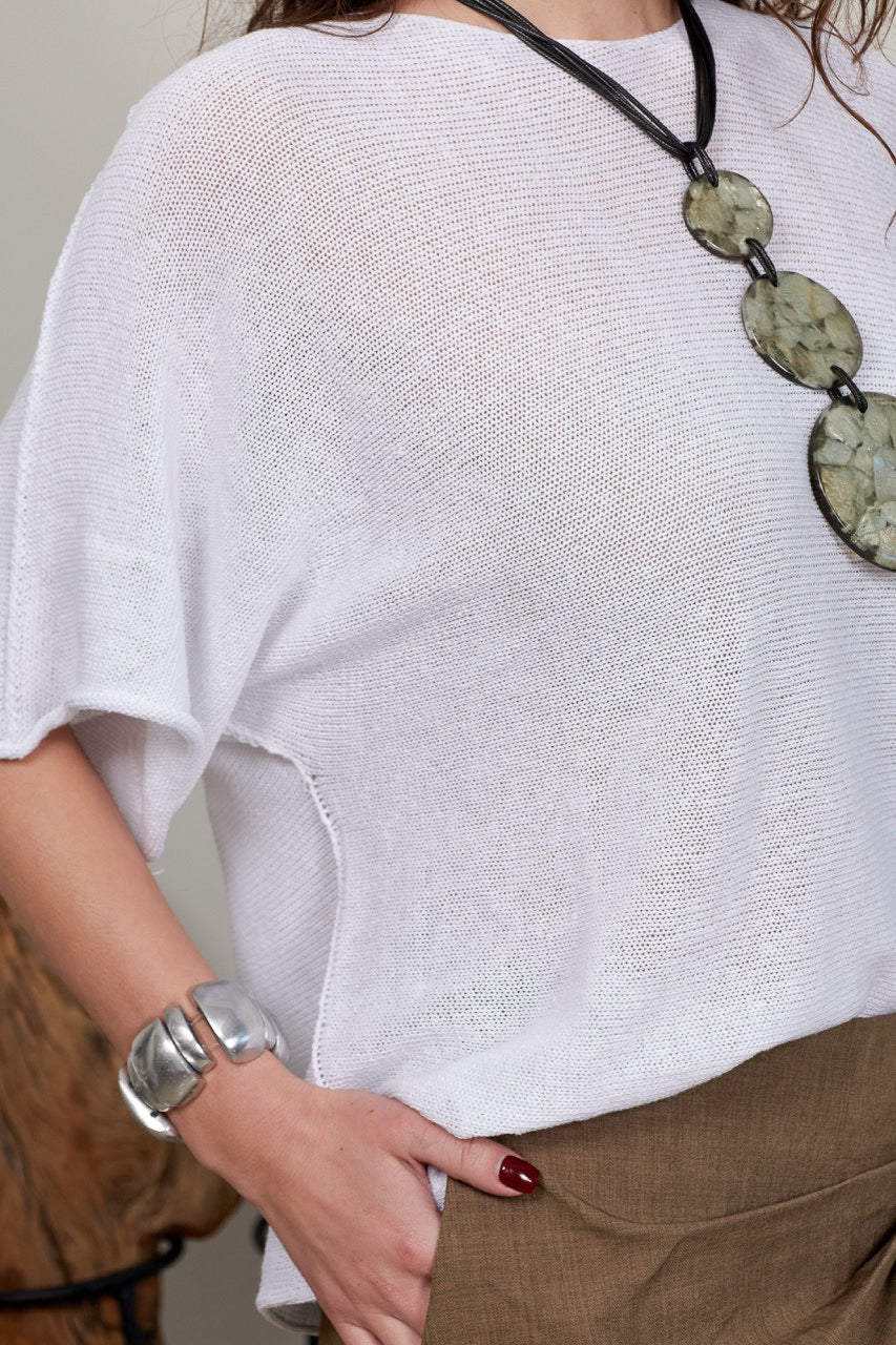 Top Algodón Ada Blanco