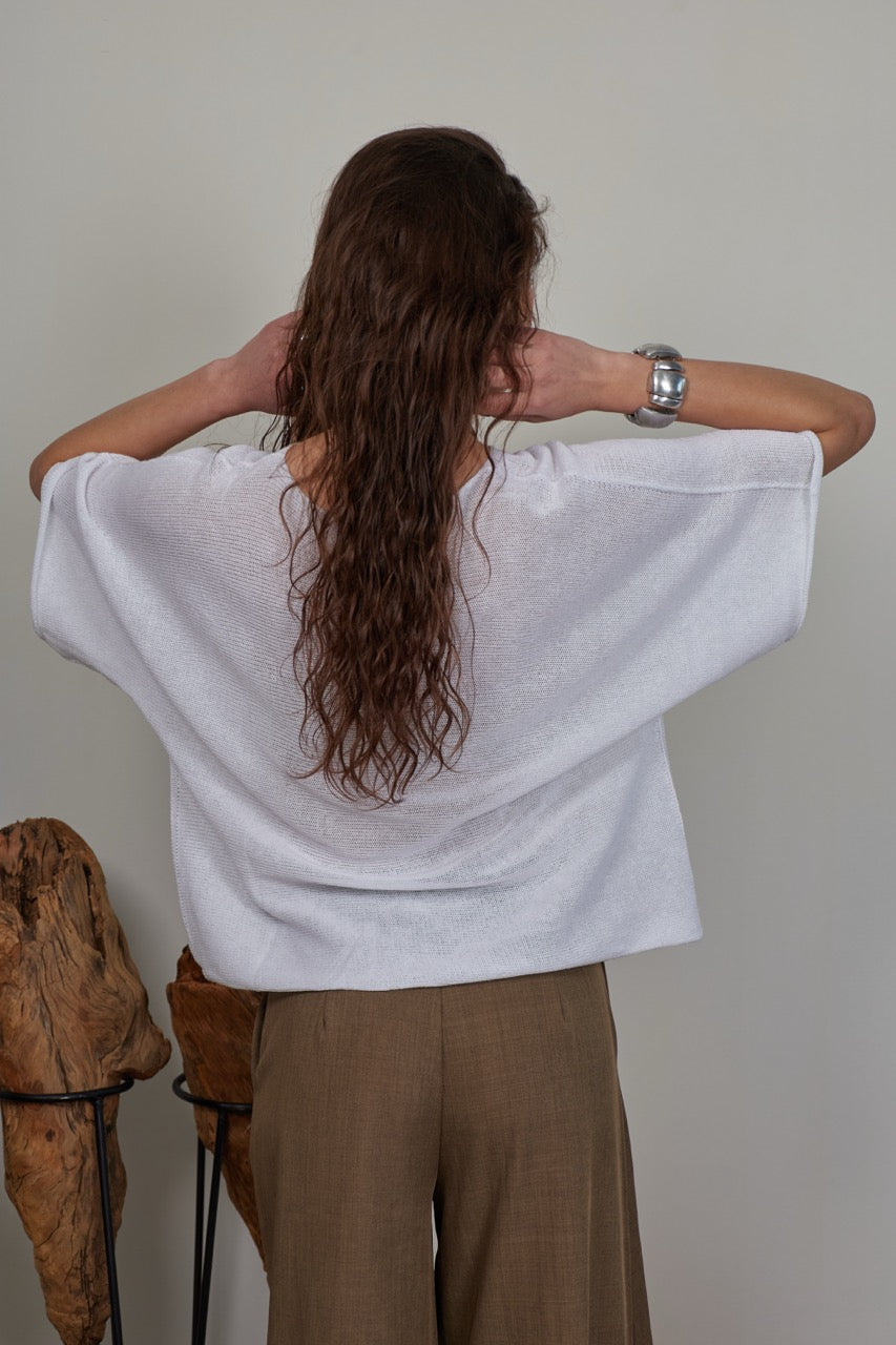 Top Algodón Ada Blanco