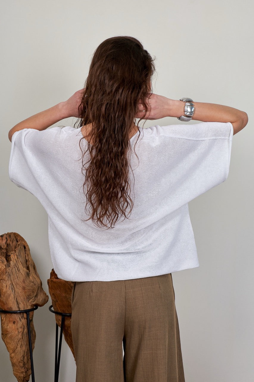 Top Algodón Ada Blanco