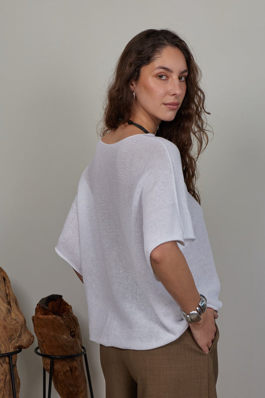 Top Algodón Ada Blanco