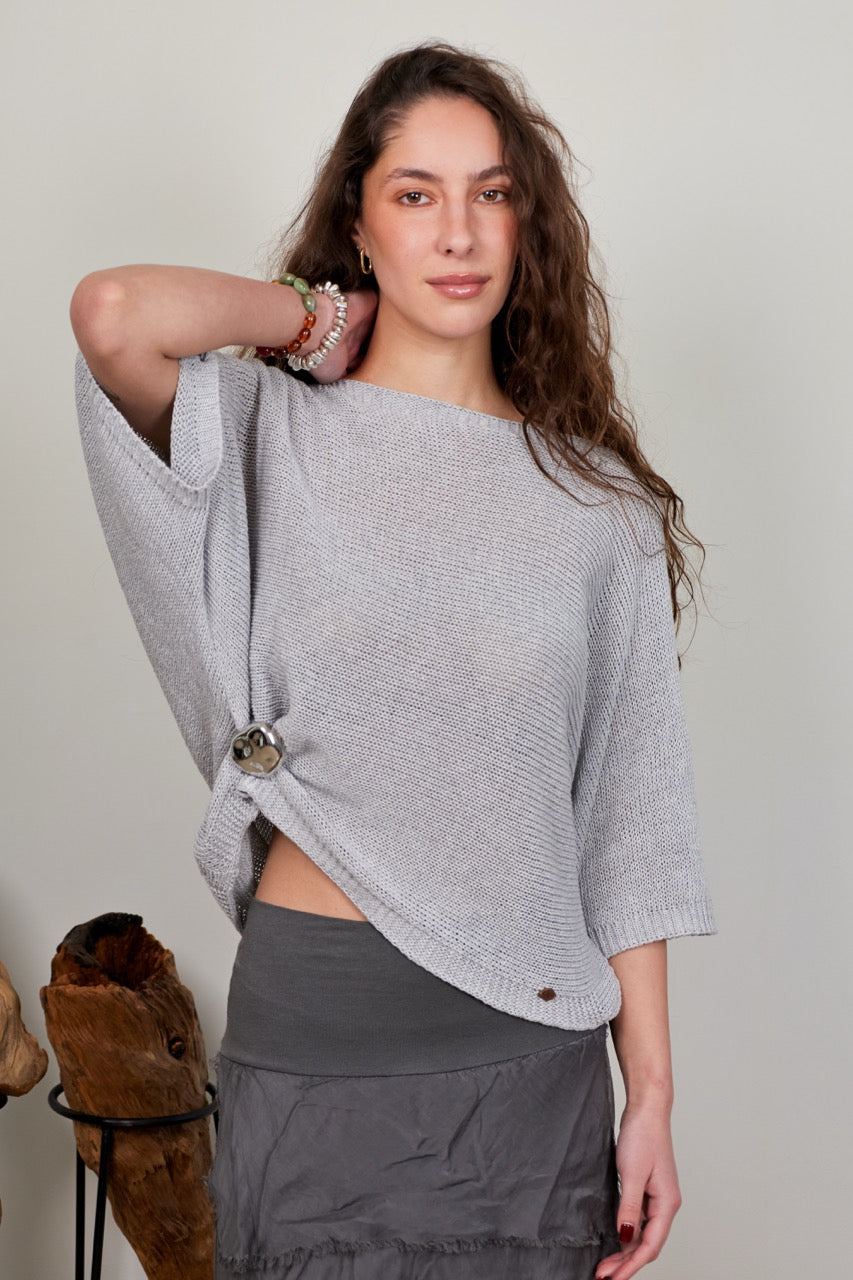 Sweater Algodón Isola Gris