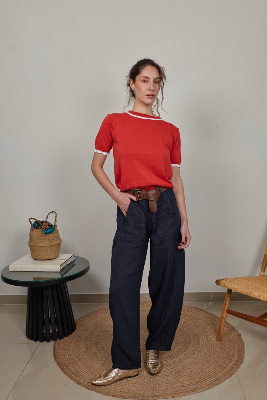 Top Algodón Brera Rojo