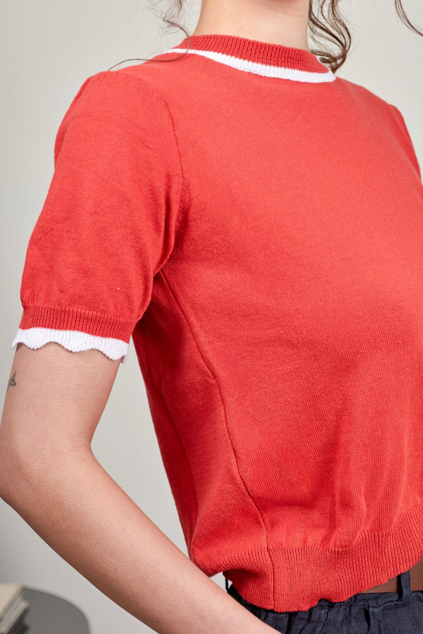 Top Algodón Brera Rojo