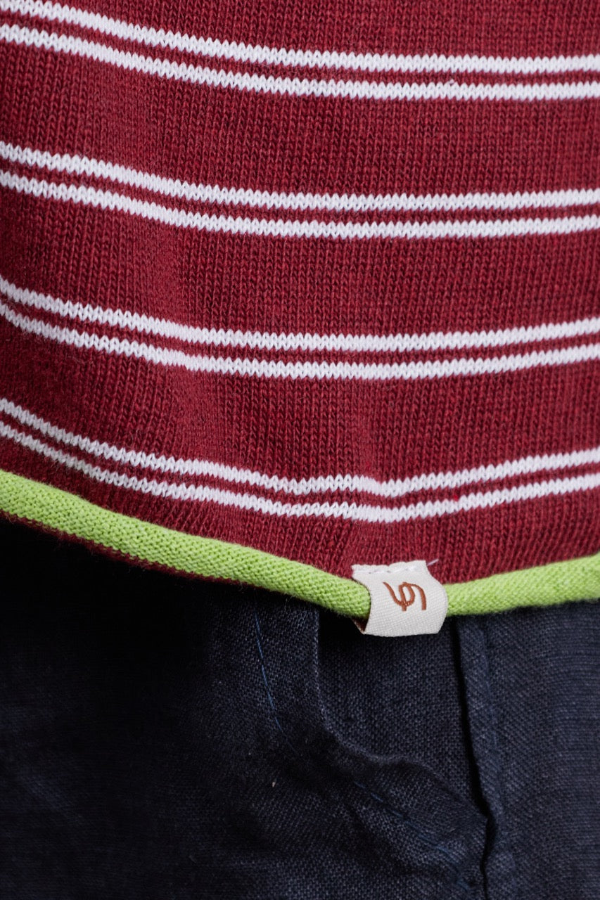 Sweater Algodón Nemi Burdeo