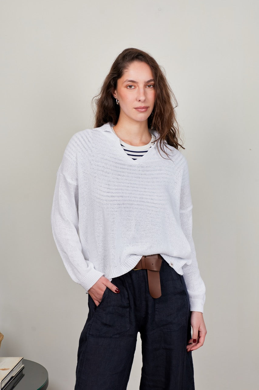 Sweater Algodón Bronte Blanco