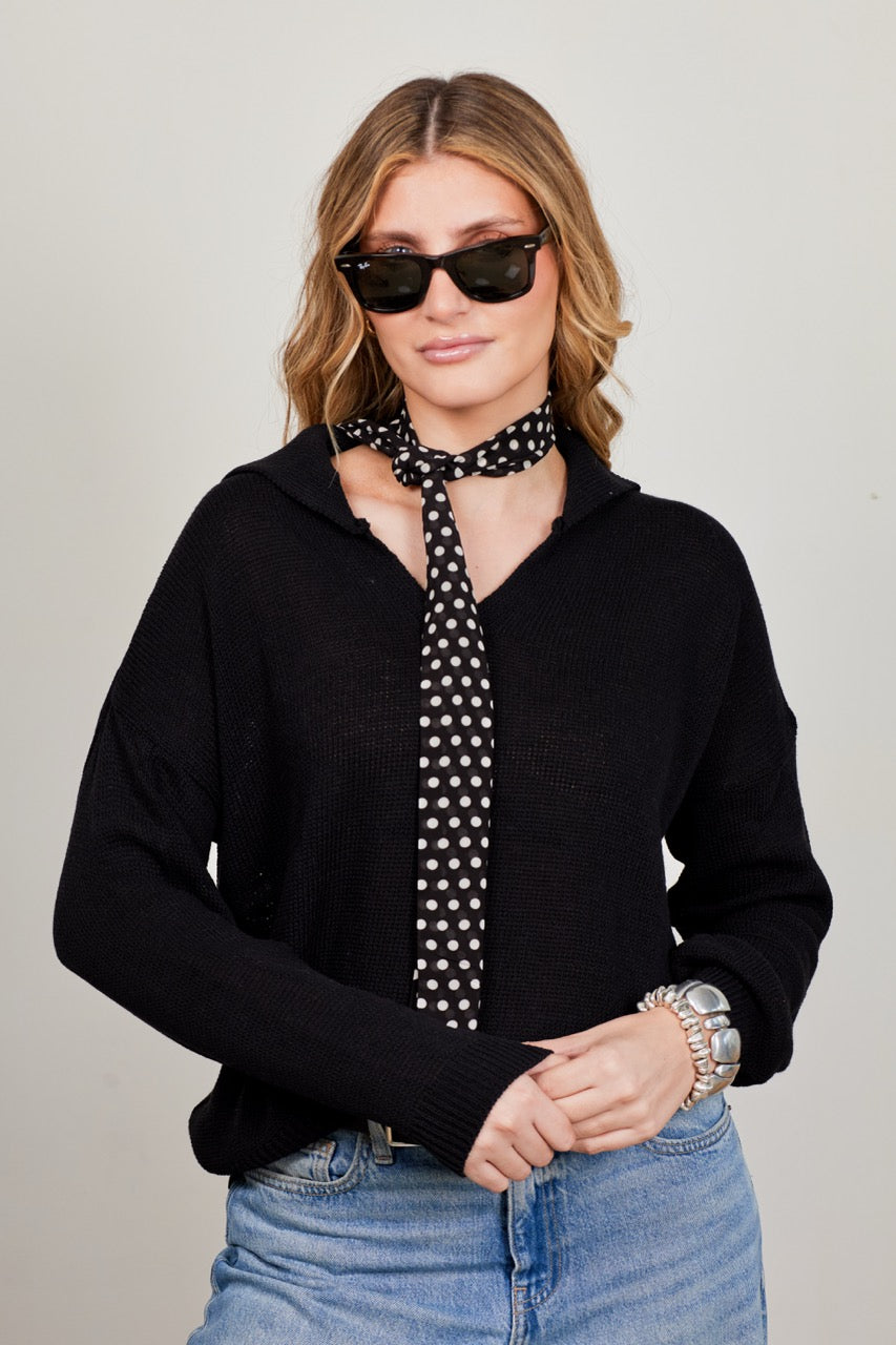 Sweater Algodón Bronte Negro