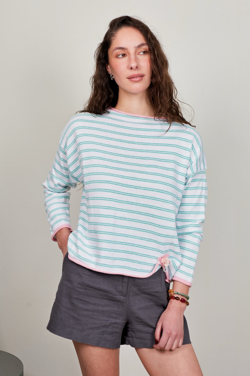 Sweater Algodón Nemi Blanco