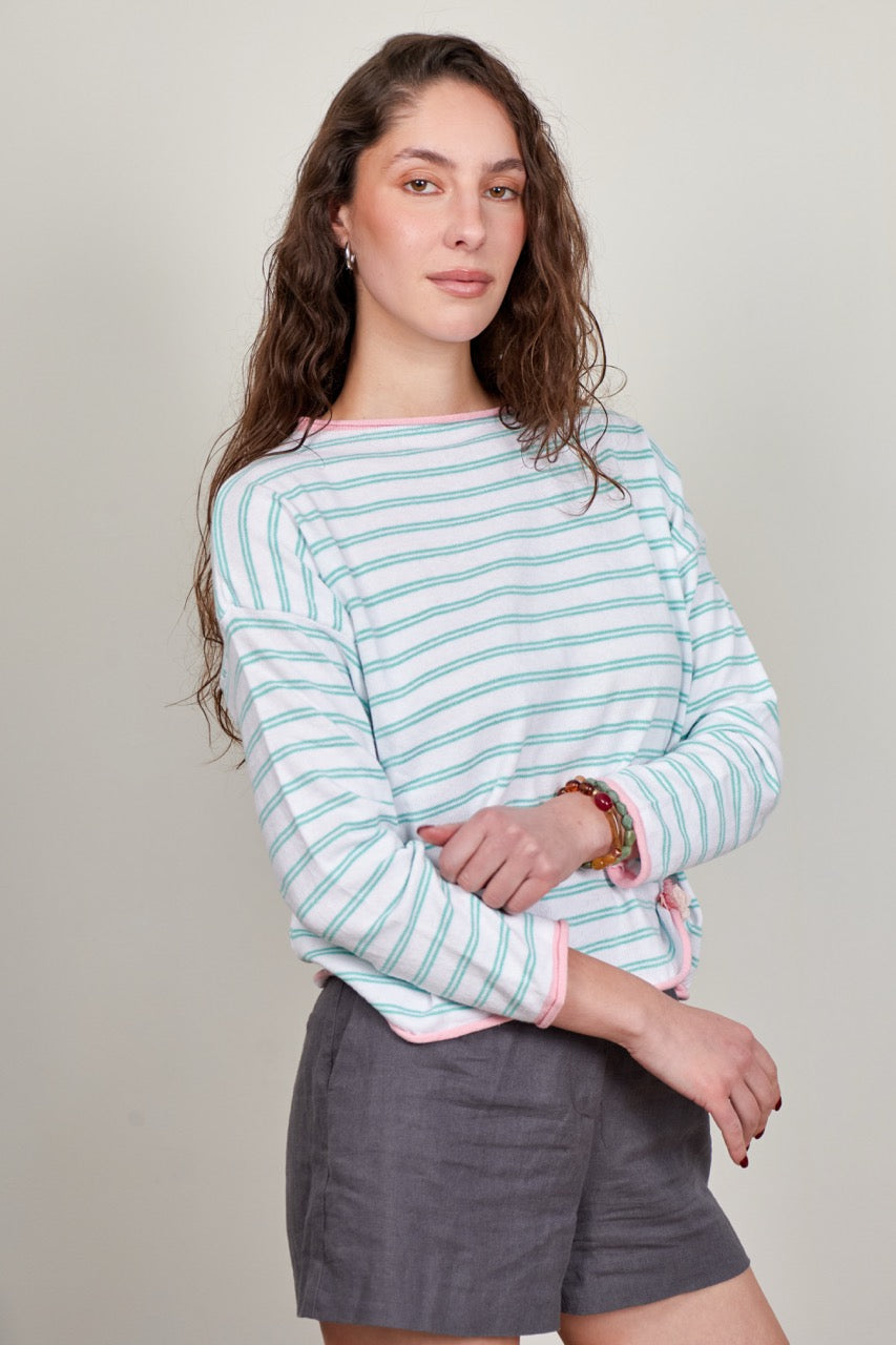 Sweater Algodón Nemi Blanco