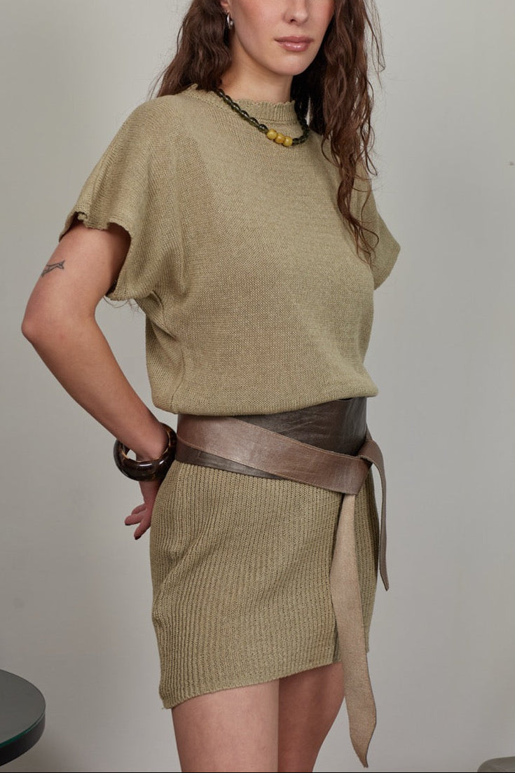 Vestido 100% Algodón Gaia Verde
