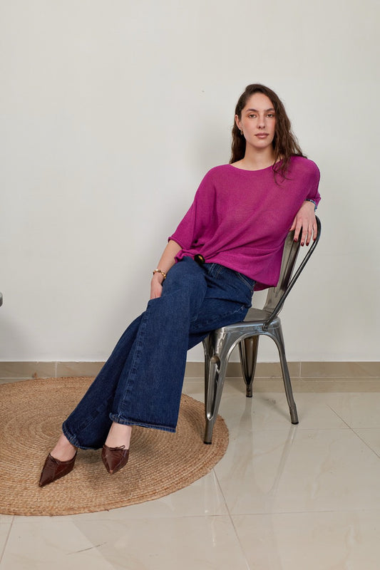 Top Algodón Ada Magenta