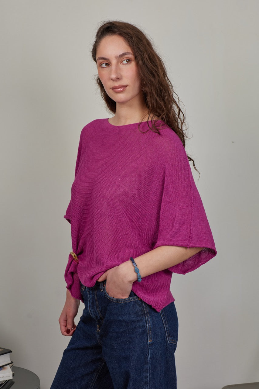 Top Algodón Ada Magenta