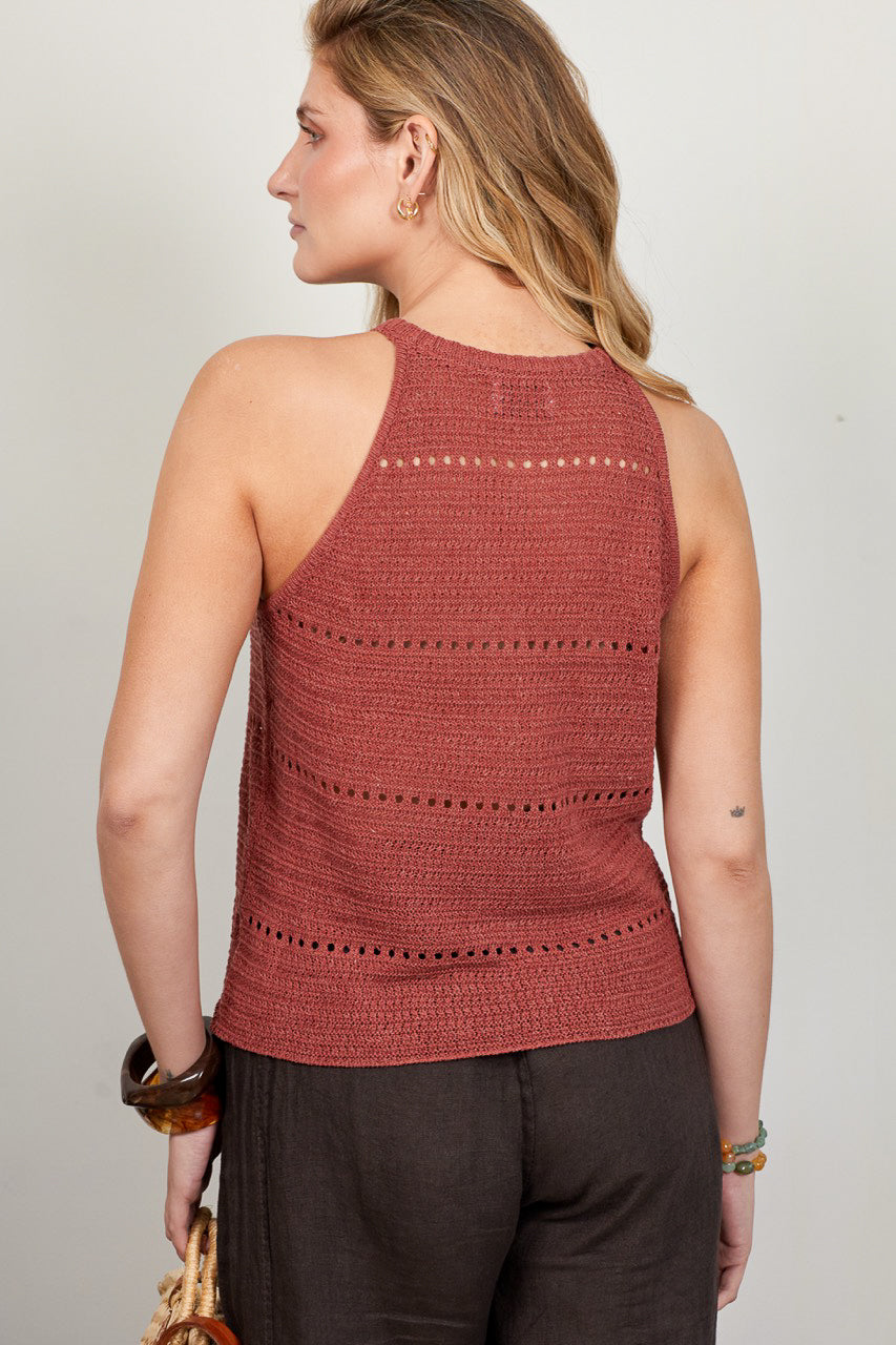 Top Lino Fran Terracota