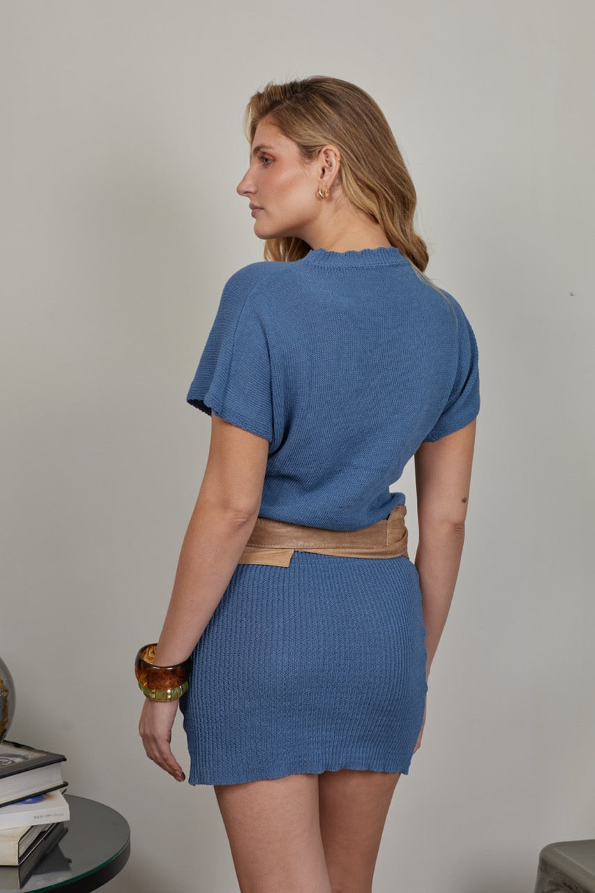 Vestido 100% Algodón Gaia Azul Denim