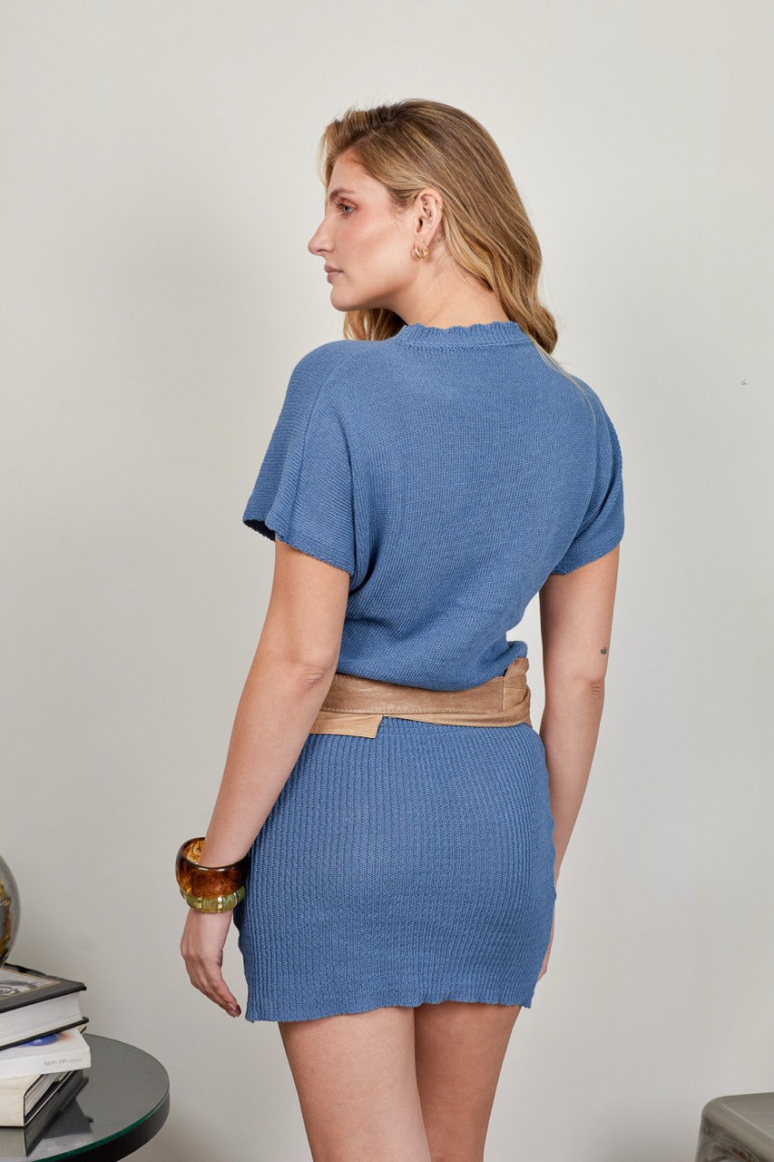 Vestido 100% Algodón Gaia Azul Denim
