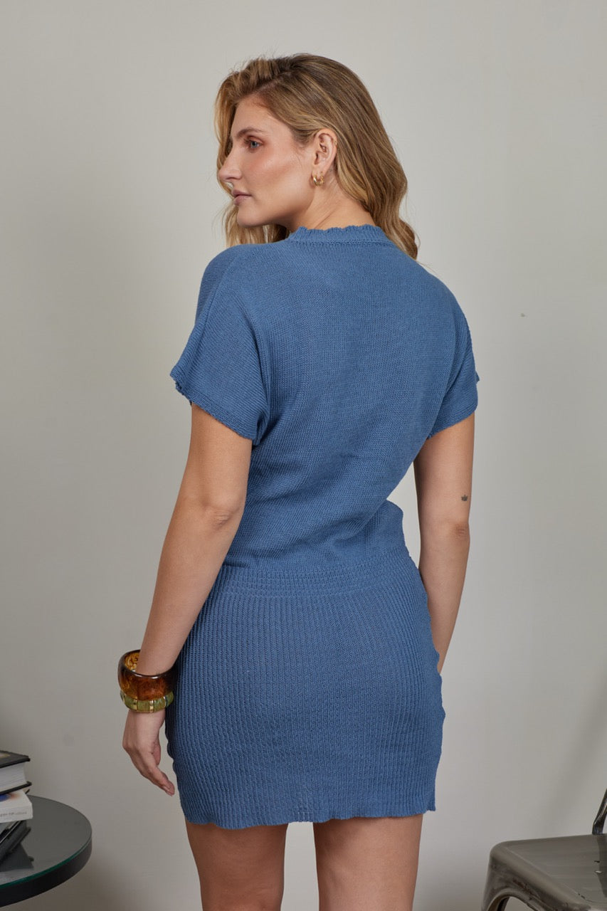 Vestido 100% Algodón Gaia Azul Denim
