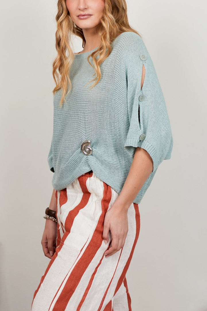 Sweater Algodón Isola Celeste
