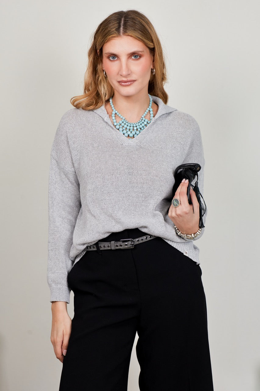 Sweater Algodón Bronte Gris