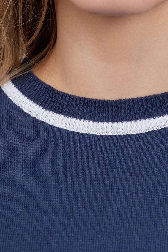 Top Algodón Brera Azul