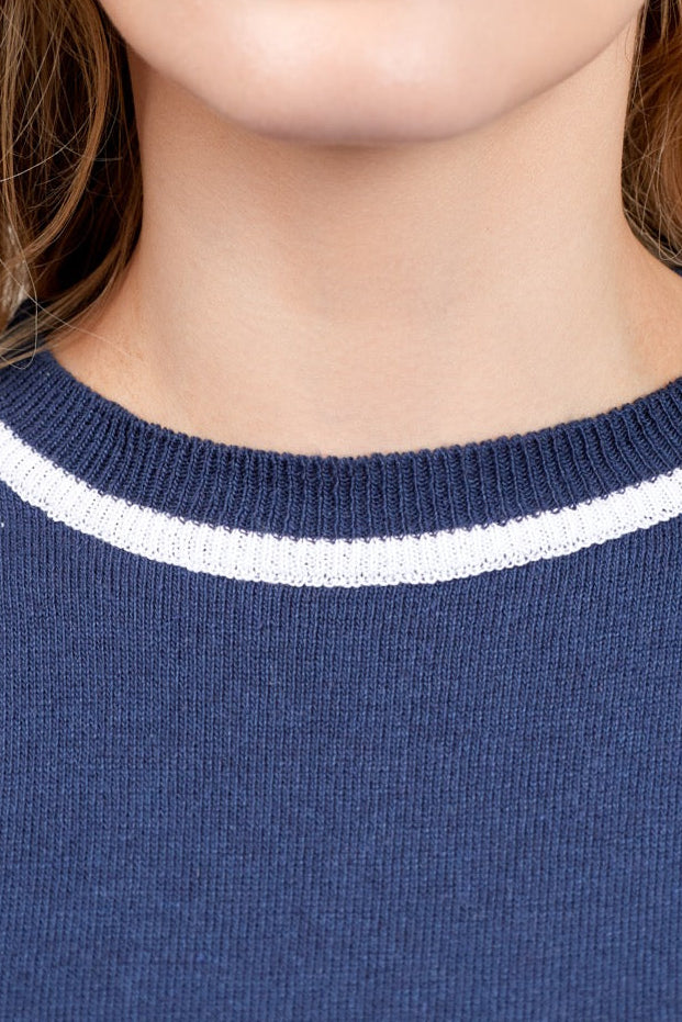 Top Algodón Brera Azul
