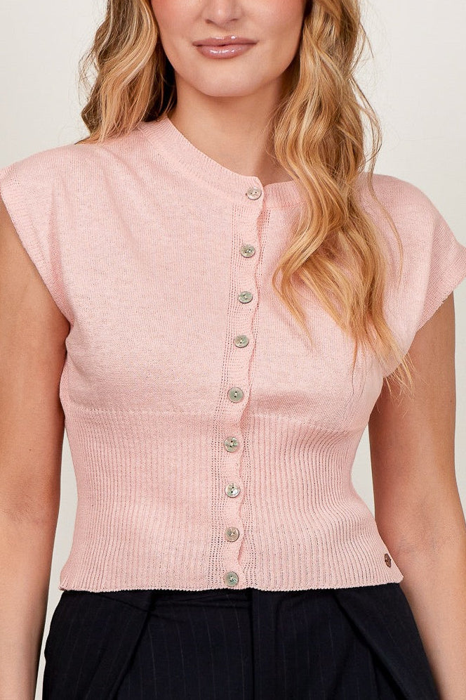 Top Algodón Noto Rosado