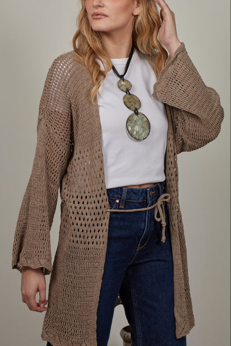 Chaleco 100% Algodón Vera Taupe