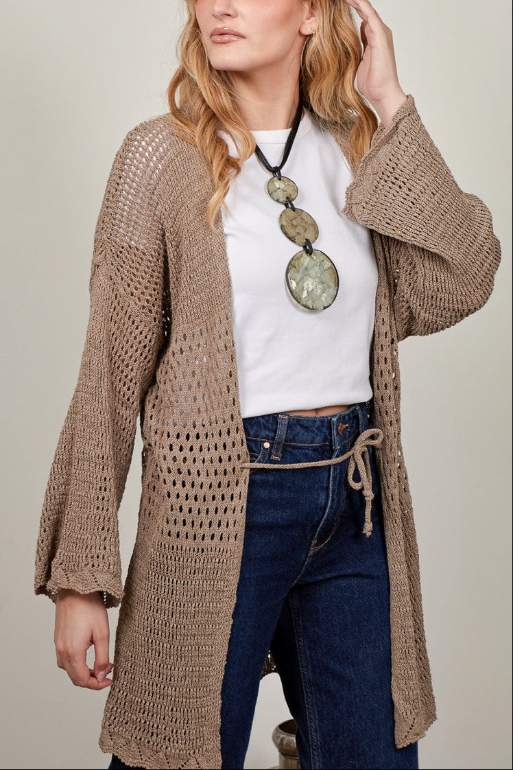 Chaleco 100% Algodón Vera Taupe