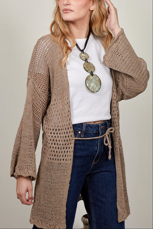 Chaleco 100% Algodón Vera Taupe