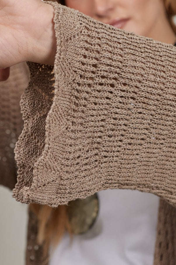 Chaleco 100% Algodón Vera Taupe