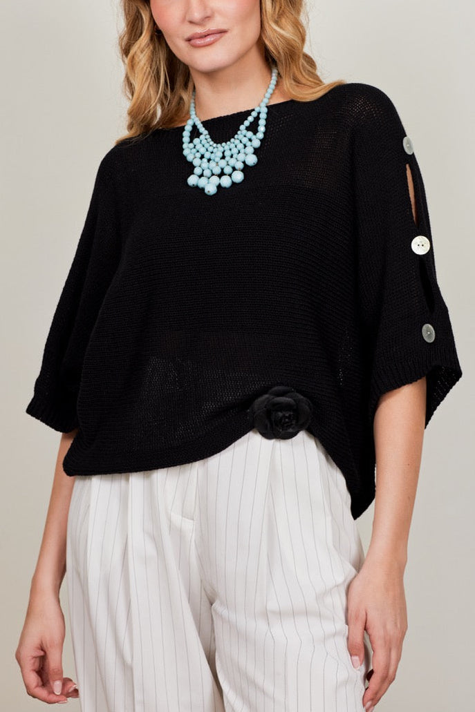 Sweater Algodón Isola Negro